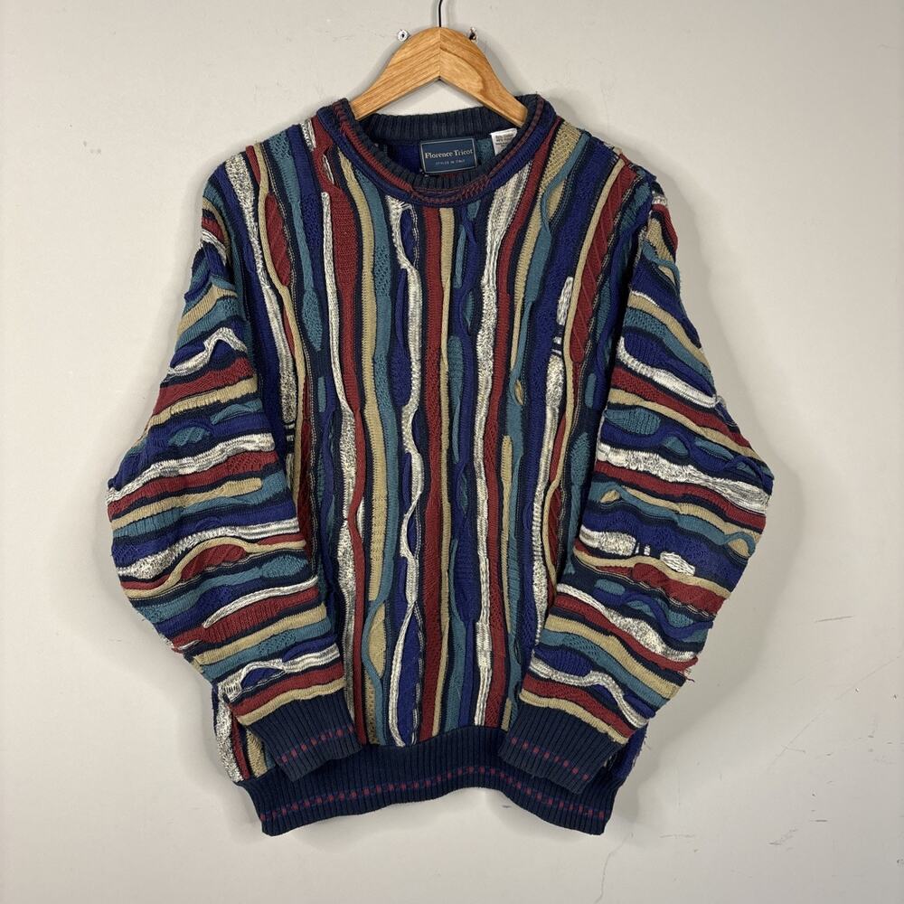florence tricot 3d Knit sweater mens M